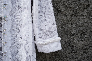 the detail of a javanesse kebaya