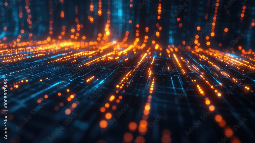 Aufkleber the network connection of points and lines. data technology. digital background.