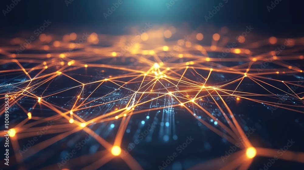Aufkleber the network connection of points and lines. data technology. digital background.