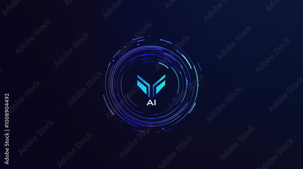 Poster dynamic logo design with 
