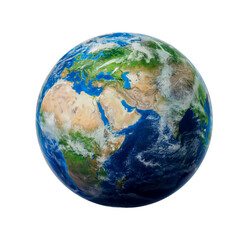 earth globe on white