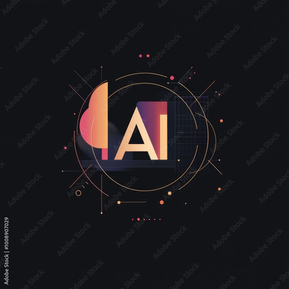 Poster elegant logo design with 