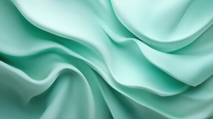 Obraz premium Elegant mint green background with a soft sheen, perfect for stylish and modern visuals