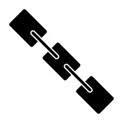 Chain Glyph Icon Design