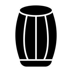 Barrel Glyph Icon Design
