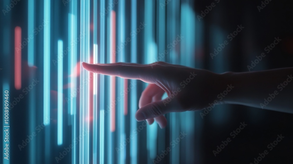 Poster interactive touch on digital interface technology