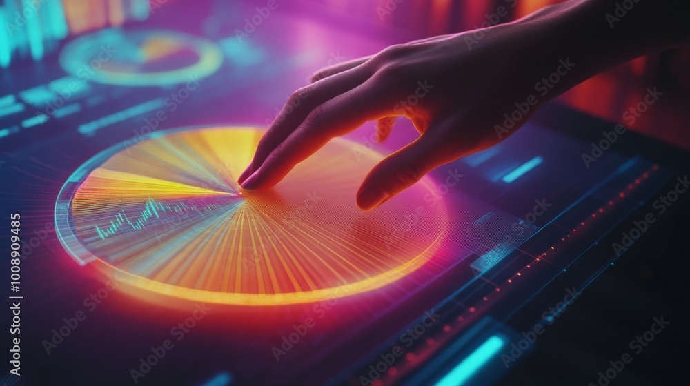 Poster interactive data visualization with touchscreen technology