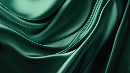 Obraz premium Deep green background with subtle gradients, providing a rich and sophisticated backdrop