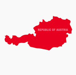 Fototapeta premium vector map of Austria. you can use it for any needs 