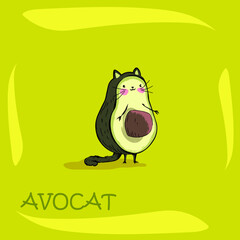 Happy smiling kitty cartoon character logo design illustration. cuteadorable cat mascot vector illustration