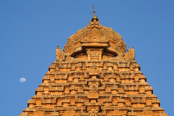 Temple de Brihadishwara  dans le Tamil Nadu près de la ville de Tajore