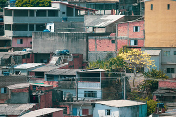 Fototapeta premium Peripheral neighborhood in the south zone - São Paulo - Brazil. September 29, 2024.