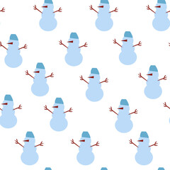 snowman pattern background. seamless pattern with snowmen. snowman seamless pattern background. tree and snowman pattern background.