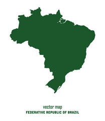 map of Brazil. vector eps