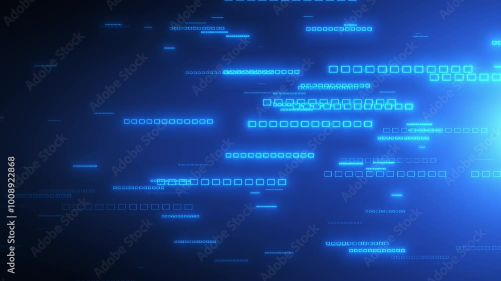 Poster digital background with particles and geometric shapes, data analysis technologies, network connecti