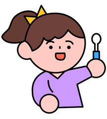 어린 유치원생 아이