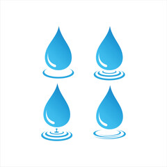 logo water template vector symbol
