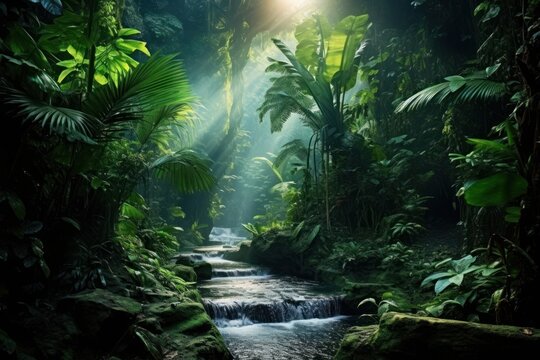 Vegetation rainforest outdoors tropics.