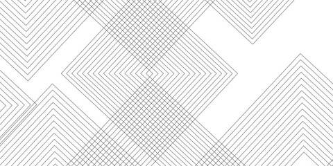 Abstract background with black lines and white background design Geometric design with dynamic on white background in concept, wave. rectangle and triangle lines and shapes design	