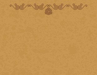 Medieval Parchment Background - Celtic Spiral Border - Tribal Spiral