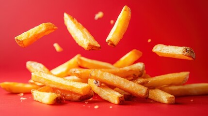 Golden Fries in Motion