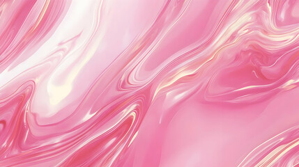 Obraz premium Pink Abstract Liquid Background with Wavy Patterns