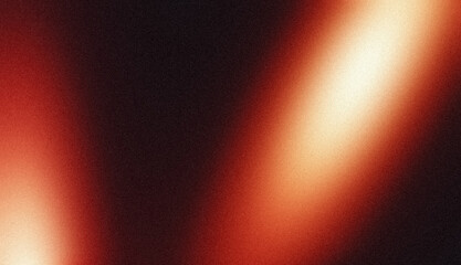 Abstract red orange dark color spots grainy backdrop, landing page, light leaks, spotlights noisy multicolored web banner, poster, website header.