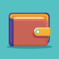 vector illustration of wallet