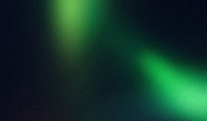 Abstract dark green blue color spots grainy backdrop, landing page, light leaks, spotlights noisy multicolored web banner, poster, website header.