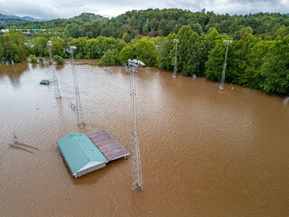 flooding from Hurricane Helene in Western North Carolina
