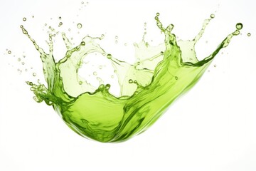 Green tea whisky splash abstract art clothing.