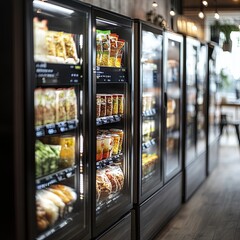 Micro market small automated unmanned vending store