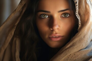Fototapeta premium Palestine woman skin portrait person.