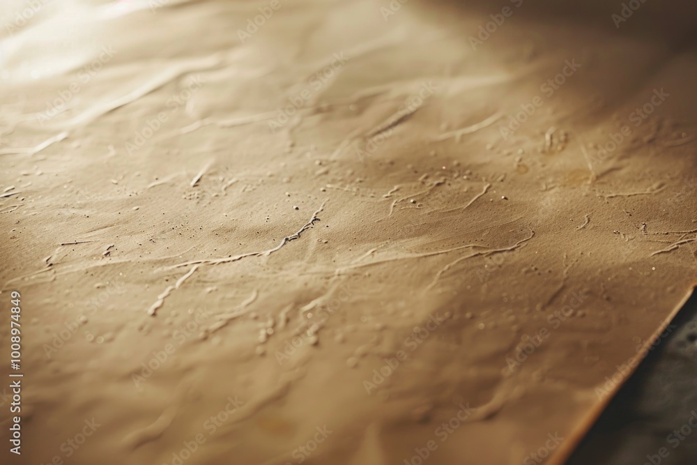 Canvas Prints A close-up shot of a piece of paper on a table, with details visible