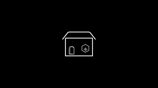 pharmacy and clinic icon animation video.