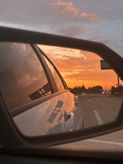 Naklejka premium Reflet d’un couché soleil à Deagu