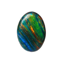 Obraz premium Opal A mesmerizing opal stone showing a play of colors with blues greens and reds