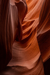 Flowing rock formation. Natural Beauty of the Lower Antelope Canyon in Page, Arizona