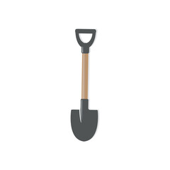 Straight shovel illustration design vector.