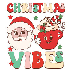 Western retro Christmas design 