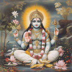Obraz premium vishnu bhagwan