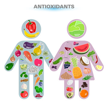 man woman healthy food