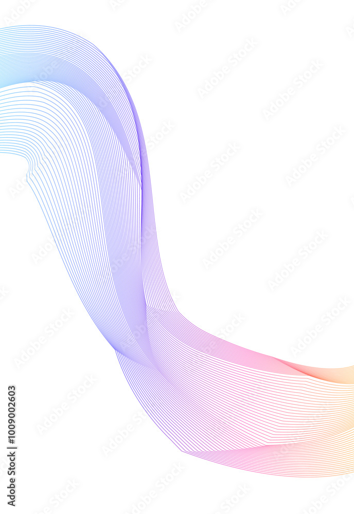 Poster design elements. wave of many lines, angle lines. wavy stripes on white background isolated. creativ
