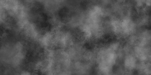 Abstract smoke misty fog on isolated black background, Abstract black and gray grunge texture. Distressed grey grunge seamless texture. Smooth smoke, fog abstract steam background. Clouds backdrop