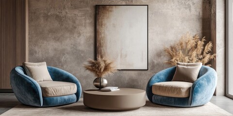 Elegant Living Room Furniture Set in Modern Interior