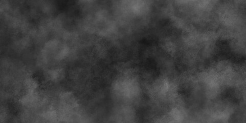 Abstract smoke misty fog on isolated black background, Abstract black and gray grunge texture. Distressed grey grunge seamless texture. Smooth smoke, fog abstract steam background. Clouds backdrop