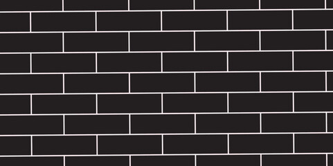 Abstract Black brick wall background. architecture construction stone block brick wallpaper. seamless building cement concrete wall grunge background.