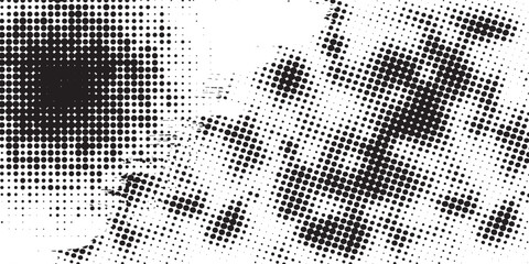 White half dot color and black pattern gradient texture background. vektor