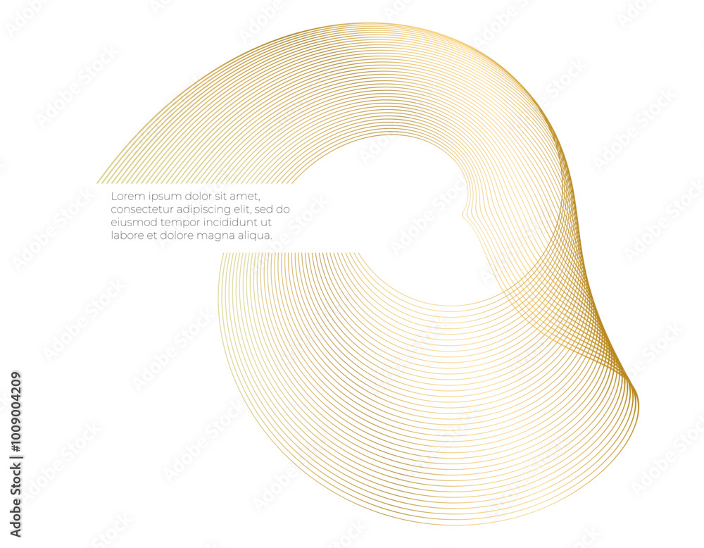 Poster design elements on white background isolated, design template for text. creative art. abstract wavy 