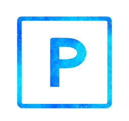 青い星空｜シンプルなPマーク